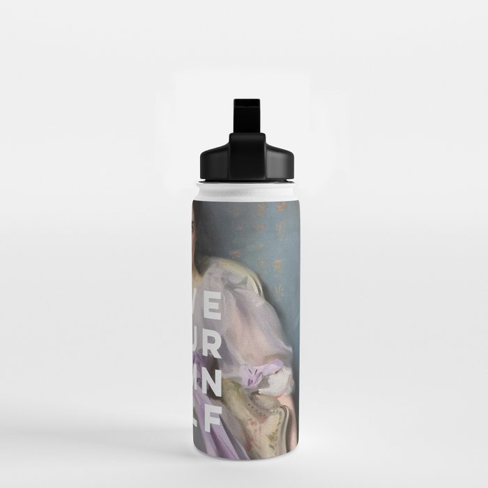 Love Your Damn Self - Funny Inspirational Quote Water Bottle Gallery Image 2