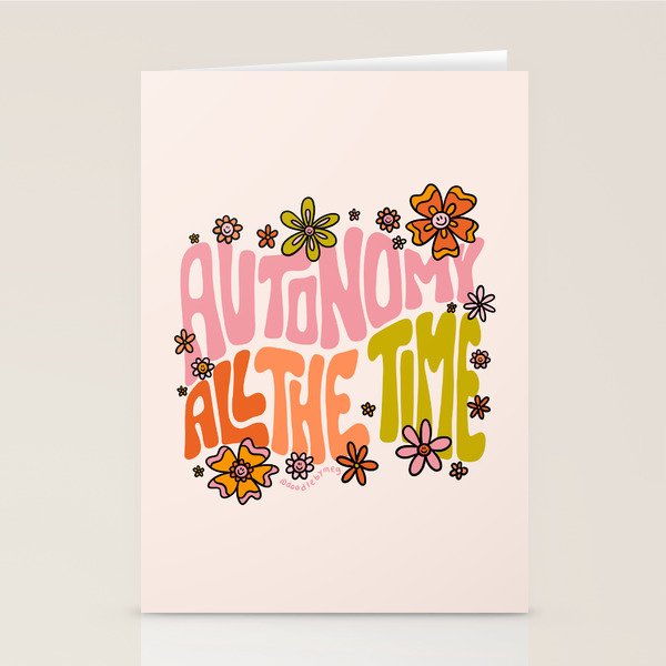 Autonomy All The Time Stationery Card Gallery Image 2