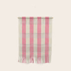 Cabana Stripe - pink & cream Wall Hanging Gallery Image 1