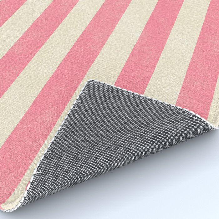 Cabana Stripe - pink & cream Rug Gallery Image 4