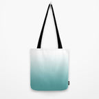 Light Teal Gradient Tote Bag Gallery Image 2