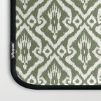 Modern Ikat Lush Green Laptop Sleeve Gallery Image 3