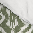 Modern Ikat Lush Green Comforter Gallery Image 4