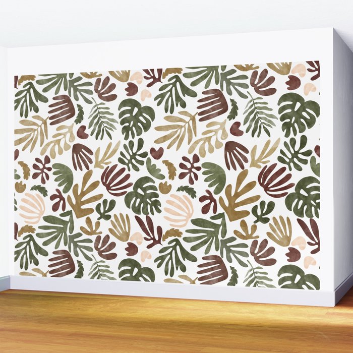 Matisse abstract jungle 17 Wall Mural Gallery Image 2