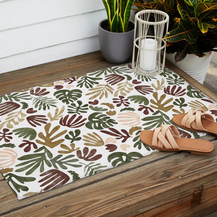 Matisse abstract jungle 17 Outdoor Rug Gallery Image 2