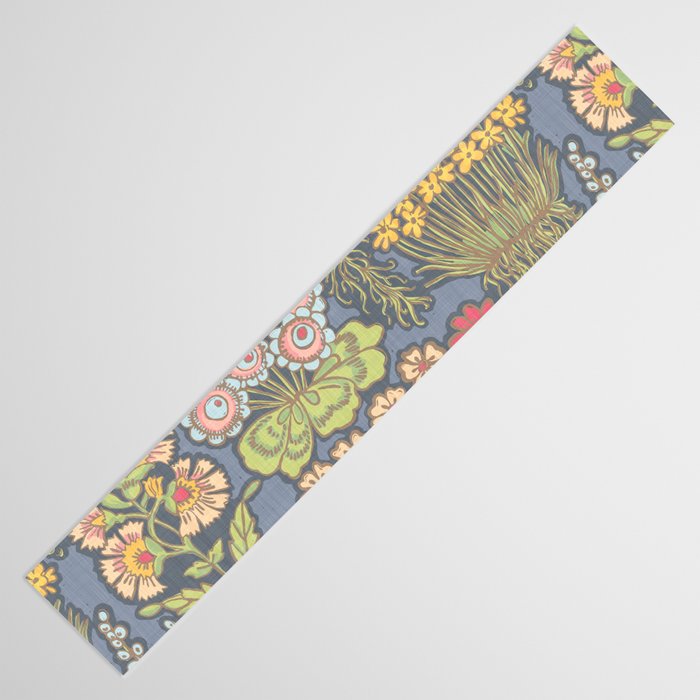Floral Botanical Mille Fleur Pattern Table Runner Gallery Image 3