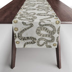 celestial snakes silver Table Runner Gallery Image 1
