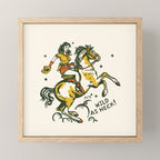 "Wild As Heck" A Cowgirl & Her Horse Mini Art Print Gallery Image 1