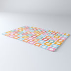 MINI DAISY FLOWER POWER PATTERN in candy PASTELS  Rug Gallery Image 3