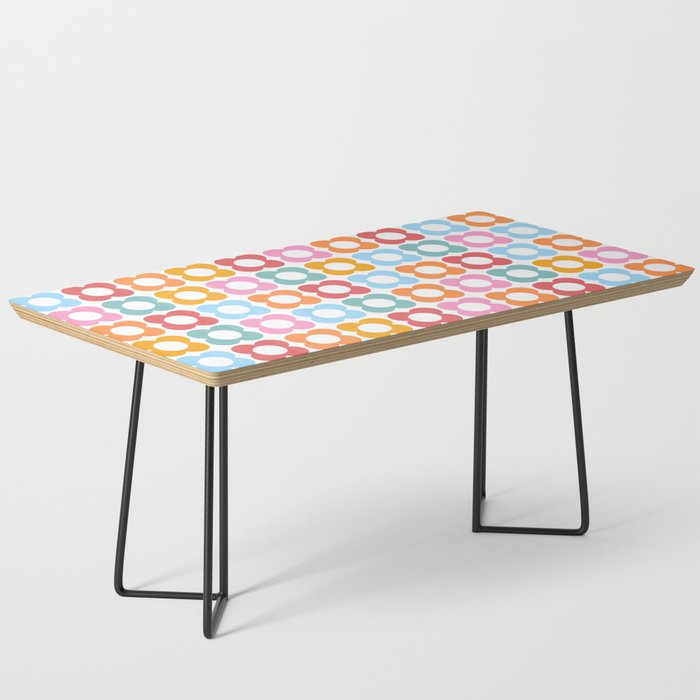 MINI DAISY FLOWER POWER PATTERN in candy PASTELS  Coffee Table Gallery Image 1