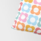 MINI DAISY FLOWER POWER PATTERN in candy PASTELS  Pillow Sham Gallery Image 4