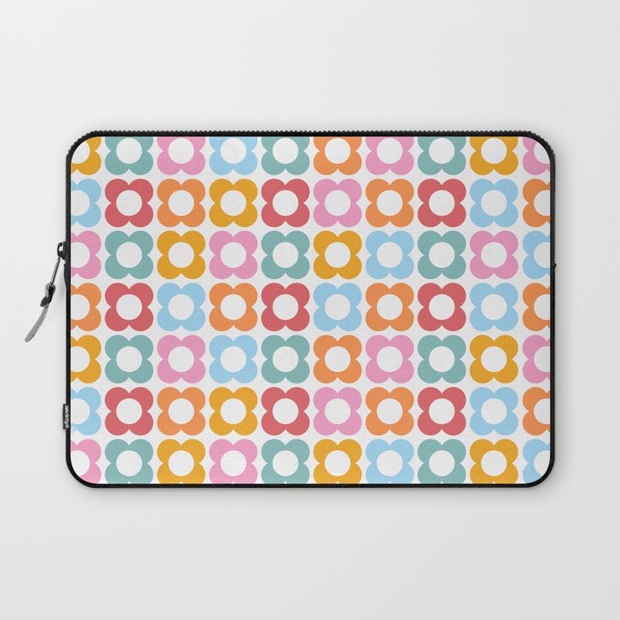 MINI DAISY FLOWER POWER PATTERN in candy PASTELS  Laptop Sleeve Gallery Image 1