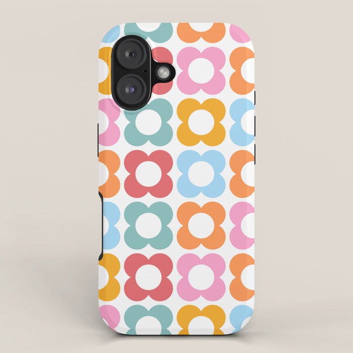 MINI DAISY FLOWER POWER PATTERN in candy PASTELS  iPhone Case Gallery Image 1