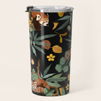RED PANDAS IN DARK WILD NATURE Travel Mug Gallery Image 3