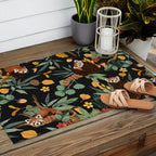 RED PANDAS IN DARK WILD NATURE Outdoor Rug Gallery Image 2