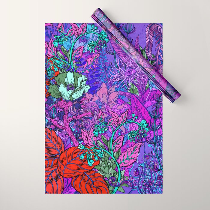 Electric Garden Wrapping Paper Gallery Image 1