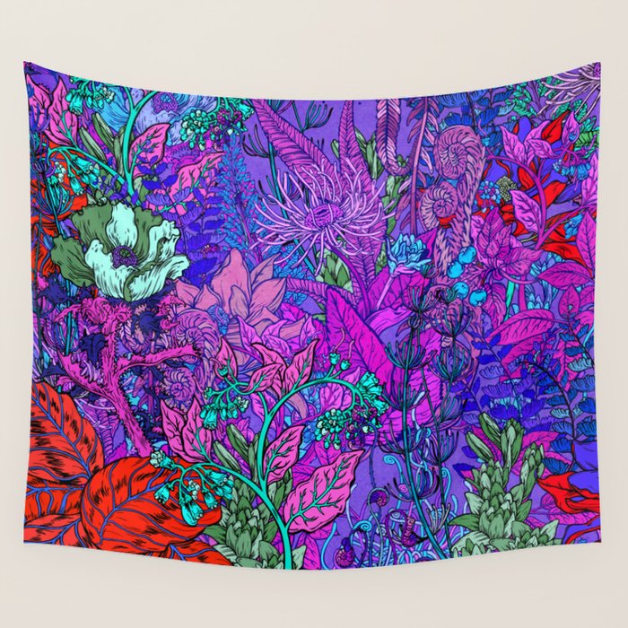 Electric Garden Wall Tapestry Gallery Image 1