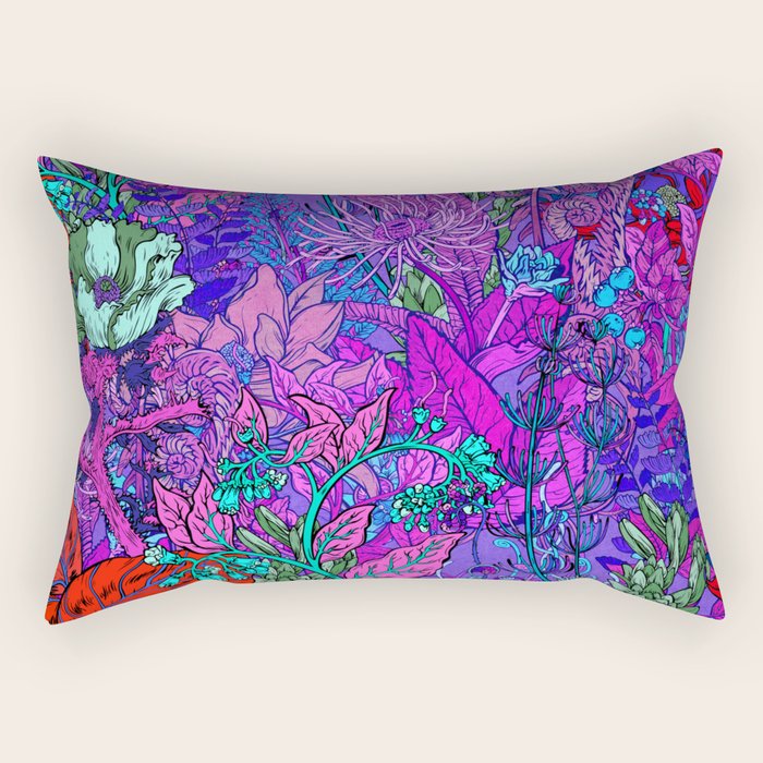 Electric Garden Rectangular Pillow Gallery Image 1