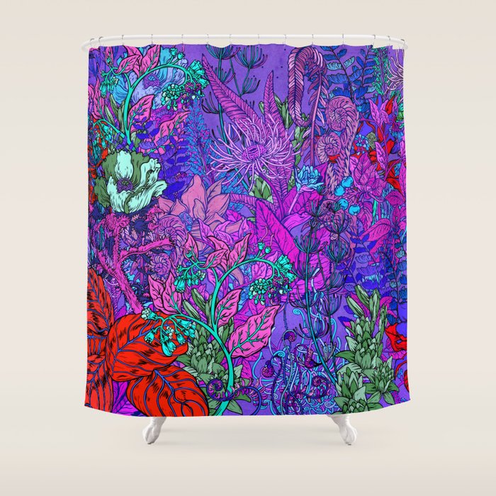 Electric Garden Shower Curtain Gallery Image 1