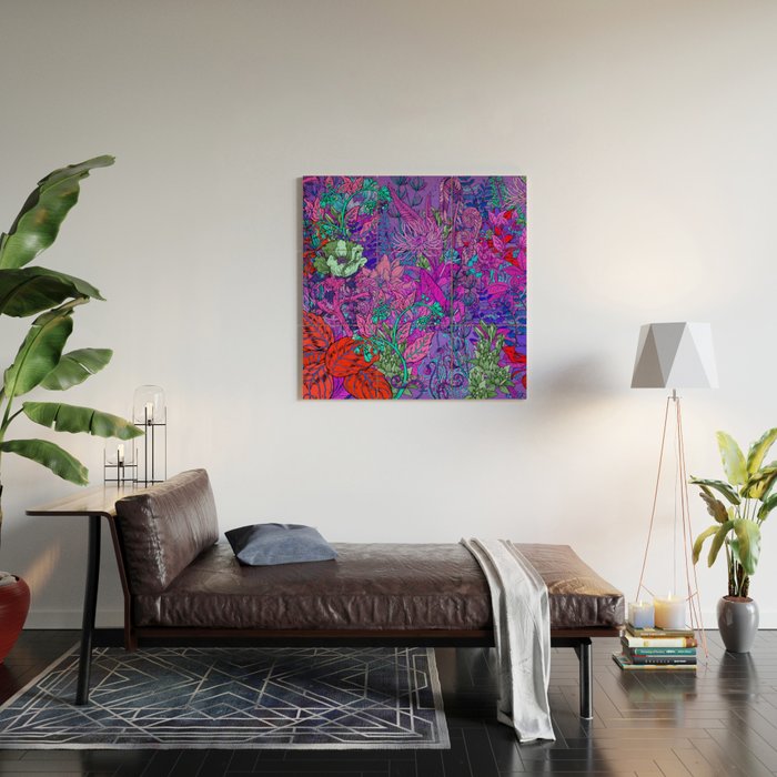 Electric Garden Wood Wall Art Gallery Image 2