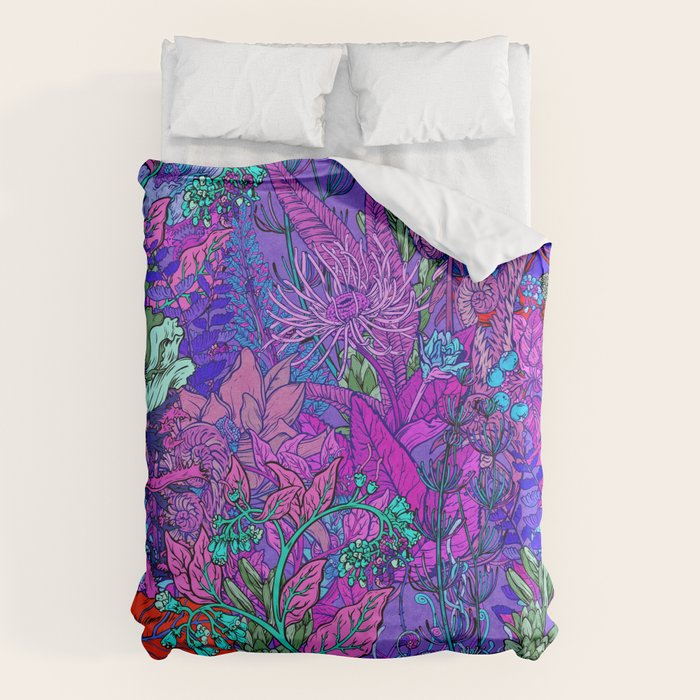Electric Garden Duvet Cover