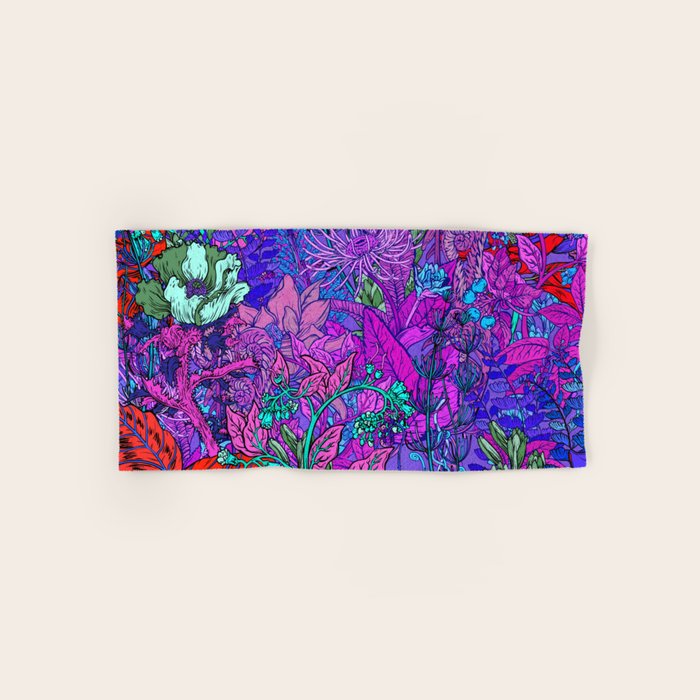 Electric Garden Bath Towel Gallery Image 1