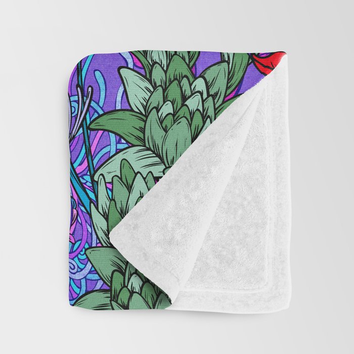 Electric Garden Throw Blanket Gallery Image 3