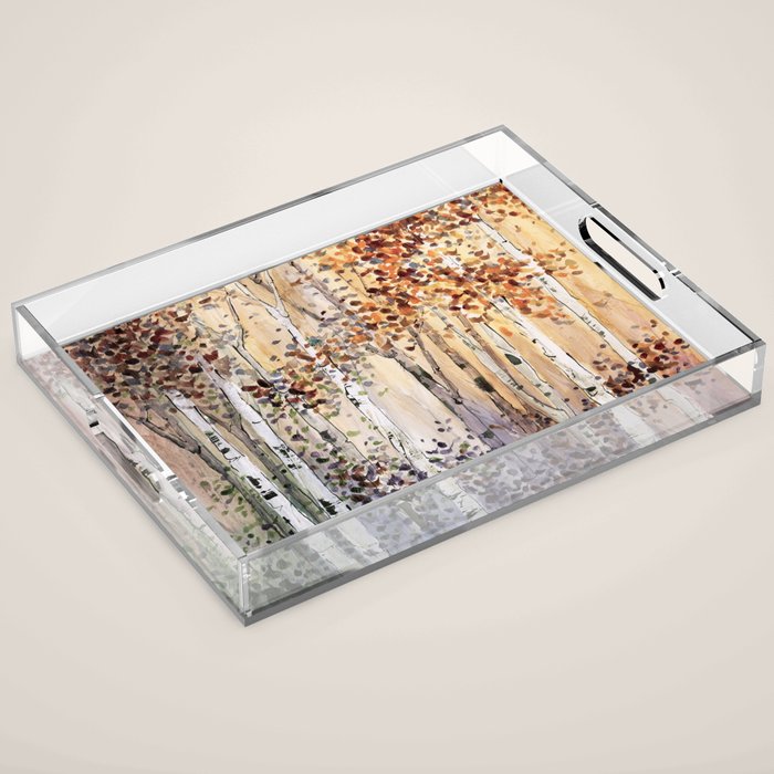 Autumn in Michigan -part of 4 season collection Acrylic Tray Gallery Image 1