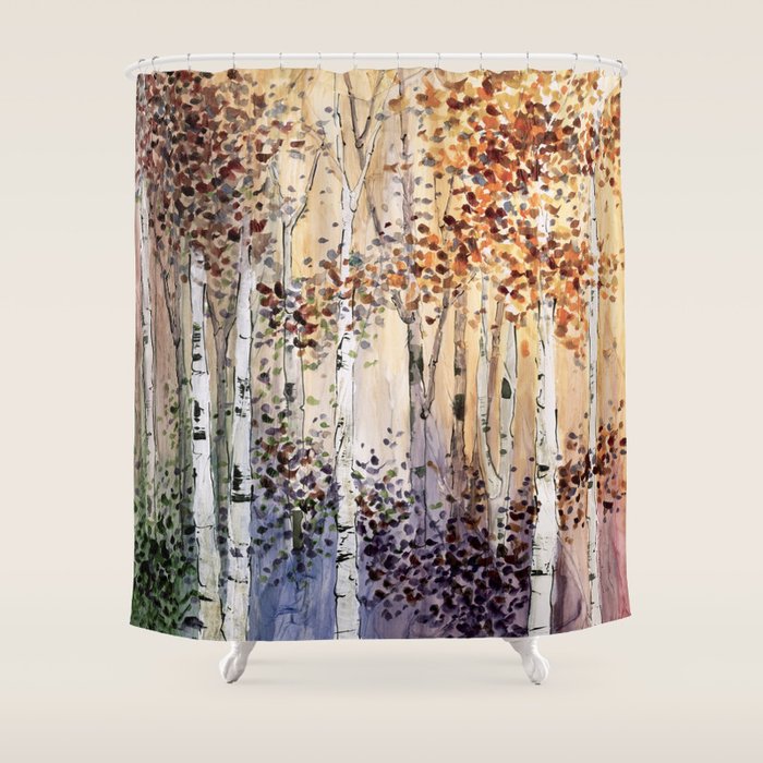 Autumn in Michigan -part of 4 season collection Shower Curtain Gallery Image 1