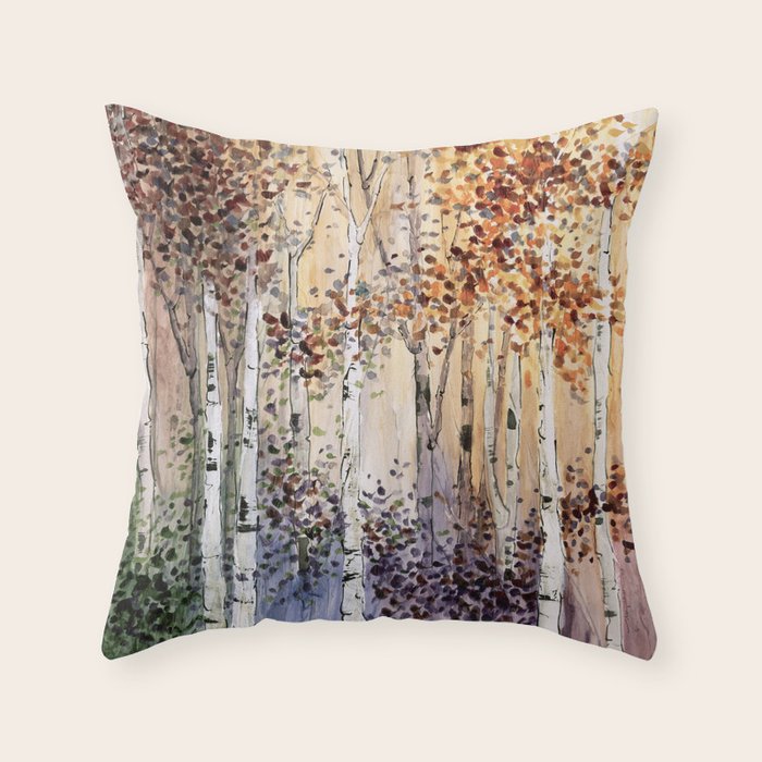 Autumn in Michigan -part of 4 season collection Throw Pillow Gallery Image 6