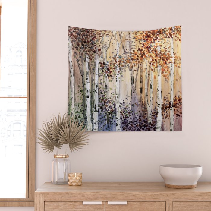 Autumn in Michigan -part of 4 season collection Wall Tapestry Gallery Image 2