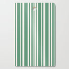 Classic Stripes XXXIX - Kelly Green Cutting Board Gallery Image 1