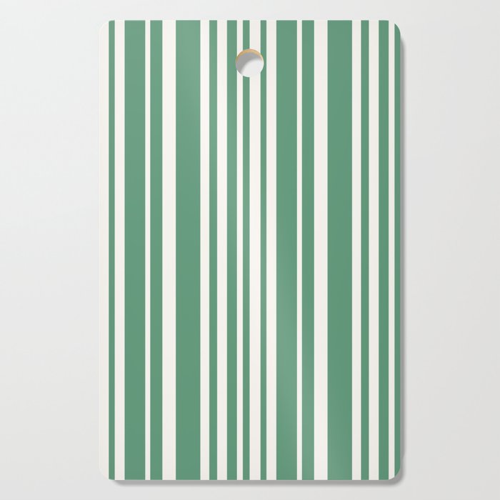 Classic Stripes XXXIX - Kelly Green Cutting Board Gallery Image 1