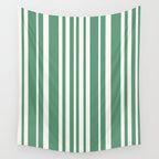 Classic Stripes XXXIX - Kelly Green Wall Tapestry Gallery Image 4