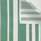 Classic Stripes XXXIX - Kelly Green Wall Tapestry Gallery Image 3