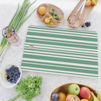 Classic Stripes XXXIX - Kelly Green Cutting Board Gallery Image 2