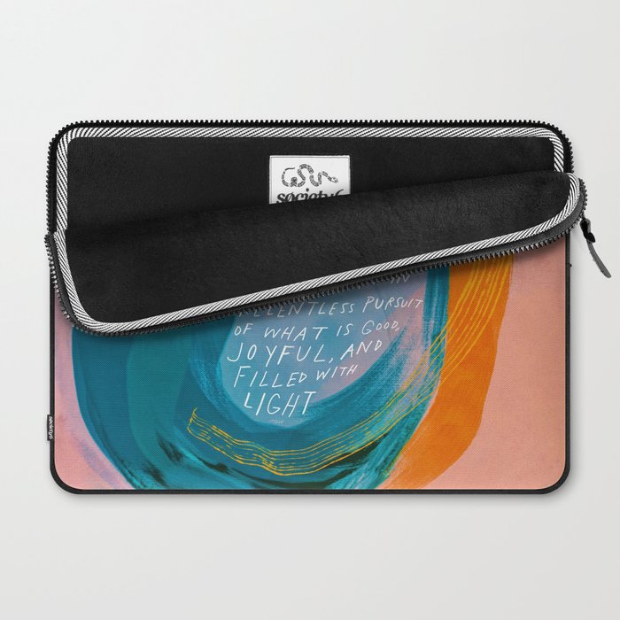 "May You Always Be The One Who Stays In Relentless Pursuit.." Laptop Sleeve Gallery Image 2