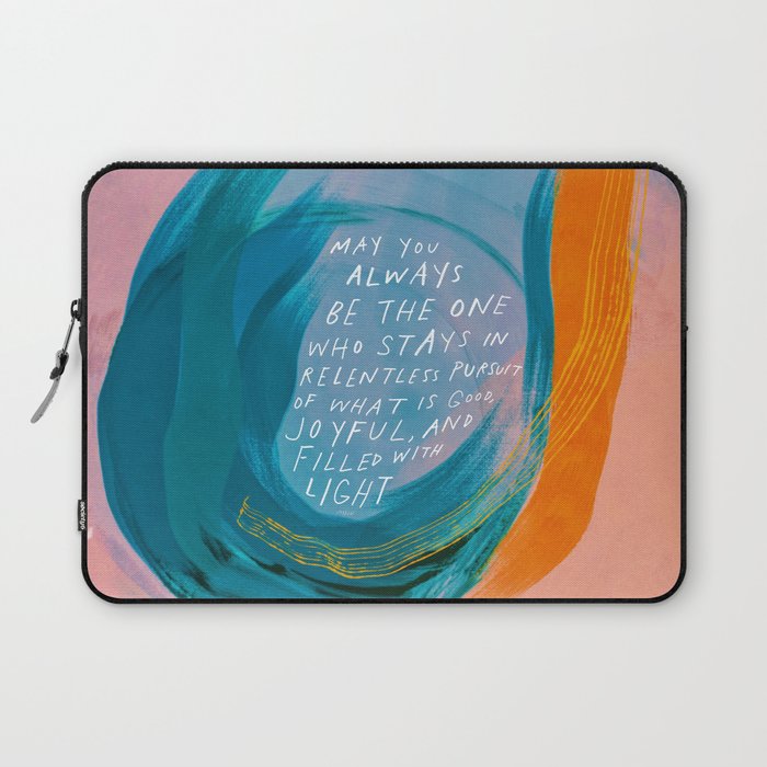 "May You Always Be The One Who Stays In Relentless Pursuit.." Laptop Sleeve Gallery Image 1