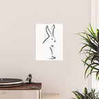 Zen Snow Bunny Poster Gallery Image 2