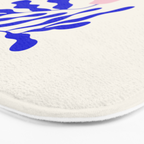 Blue Matisse Ferns II Bath Mat Gallery Image 3