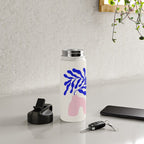Blue Matisse Ferns II Water Bottle Gallery Image 4