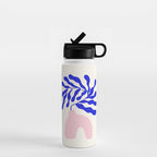 Blue Matisse Ferns II Water Bottle Gallery Image 1