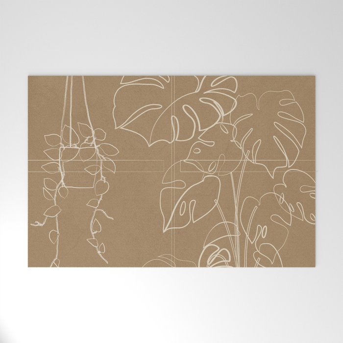Minimal Window With Potted Plants 1 Welcome Mat Gallery Image 1