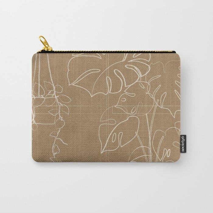 Minimal Window With Potted Plants 1 Carry All Pouch Gallery Image 1