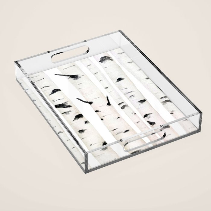 birch horizontal Acrylic Tray Gallery Image 1
