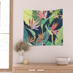 Tropical Bird of Paradise Wall Tapestry Gallery Image 2