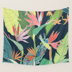 Tropical Bird of Paradise Wall Tapestry Gallery Image 4