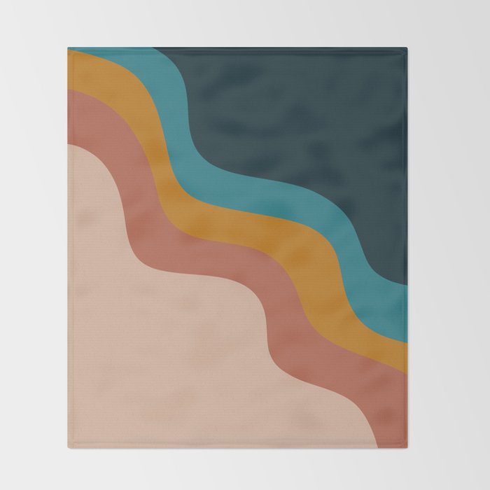 Abstract ~ Retro Throw Blanket Gallery Image 2