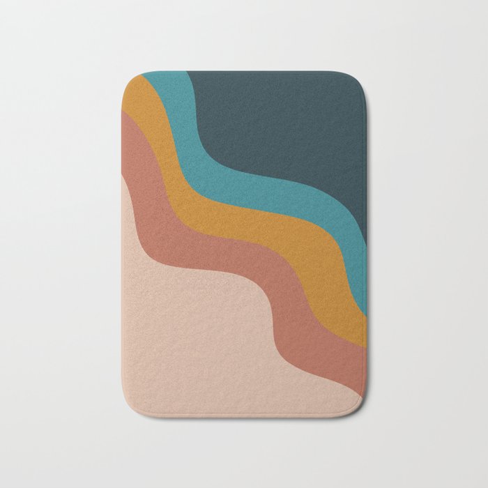 Abstract ~ Retro Bath Mat Gallery Image 1