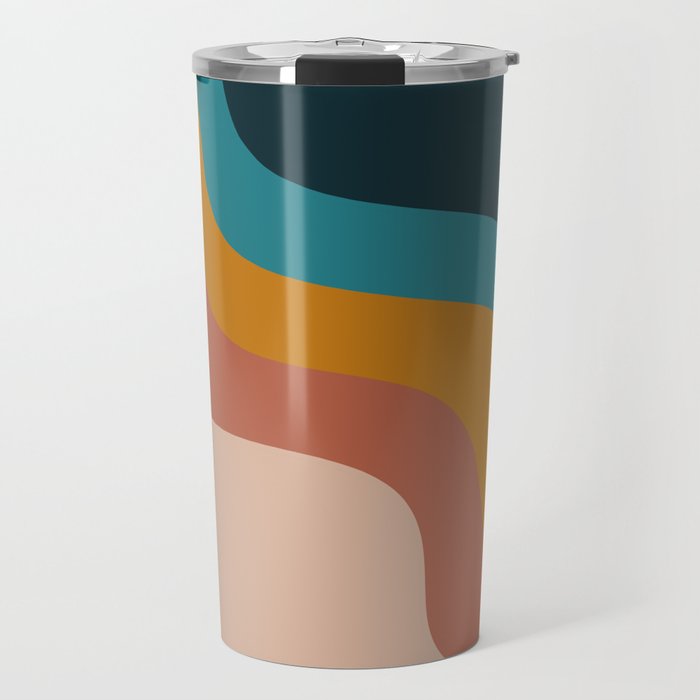 Abstract ~ Retro Travel Mug Gallery Image 1